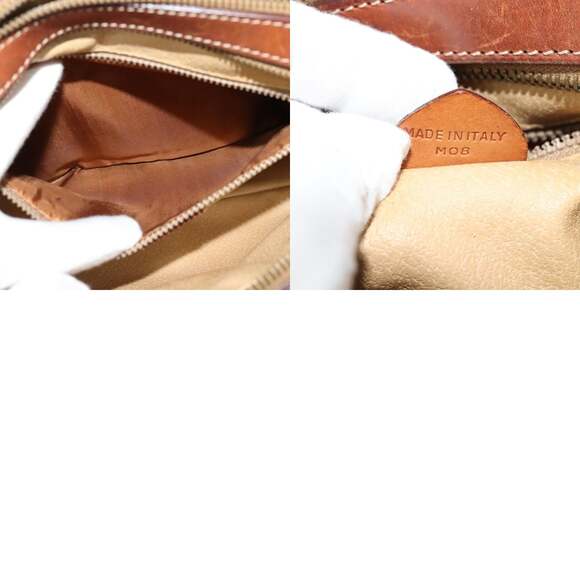 CELINE Macadam Canvas Shoulder Bag Pvc Beige Gold - Picture 13 of 13